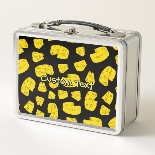 Gele kaaspatroon Metal Lunch Box (Voorkant)
