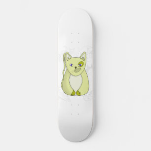 Gele kat met Hoesje van Naughty Smile Duvet Skateboard