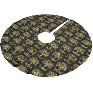 Gele Keltische Boom Des Levens Kerstboom Rok