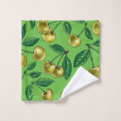 Gele kersen bad handdoek (Wasdoekje)