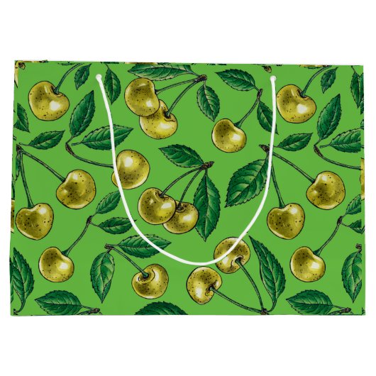 Gele kersen groot cadeauzakje (Achterkant)