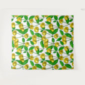 Gele kersen op wit wandkleed (Voorkant (horizontaal))