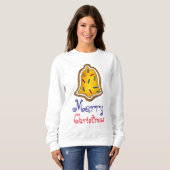 Gele kerstcadeau Cookie Ugly Holiday Sweater (Voorkant volledig)