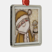 Gele kerstman - Ornament (Rechts)