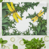 Gele keukenhanddoek (Gevouwen)