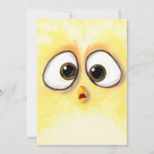 Gele kip Verrafte Big Eyes - Fijne verjaardag (Achterkant)