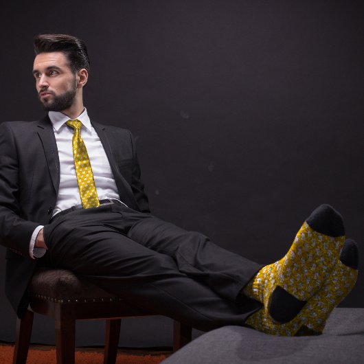 Gele kipper stropdas