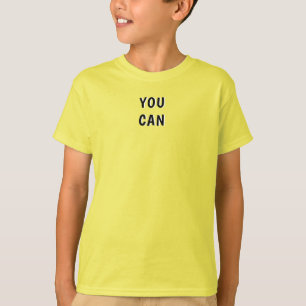 Gele kleur T-shirt voor kinderen casual draag