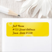 Gele kleurstof mailing labels (Insitu)