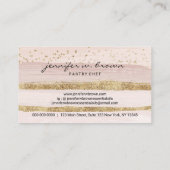 Gele koekjesverkoop artisanale koekjeskoekjeswinke visitekaartje (Achterkant)