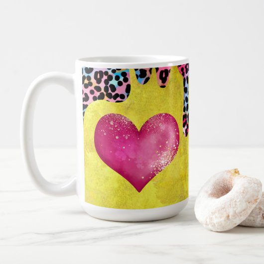 Gele Kop en Leopard Spots (Met donut)