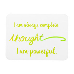 Gele kracht Chakra Words Magnet Magneet