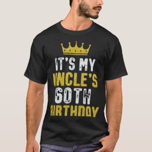 Gele kroon 60e dag voor oom uit Niece Nephew T-shirt
