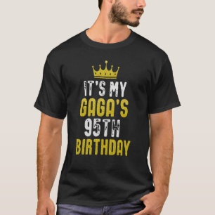 Gele kroon 95e dag voor GAGA van kleinkind T-shirt
