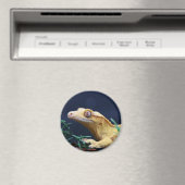 Gele kuif gekko rust magneet (Insitu (Vaatwasser))