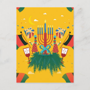 gele Kwanzaa Briefkaart