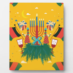 gele Kwanzaa Fotoplaat