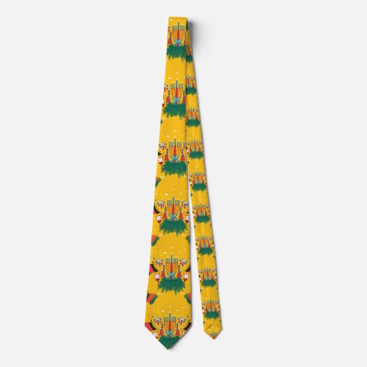 gele Kwanzaa Stropdas (Voorkant)