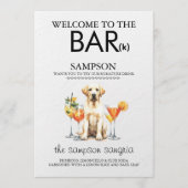 Gele Lab Bar Menu (Voorkant)