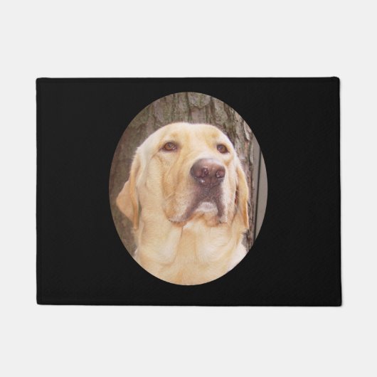 Gele lab Doormat Deurmat (Voorkant)