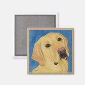 Gele Lab magneet - "Rivier" (Voorkant / Achterkant)