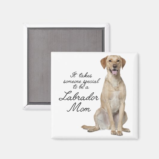 Gele Lab Moeder Magneet (Voorkant / Achterkant)