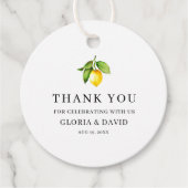 Gele Labels met een moderne weddenschap (Voorkant)