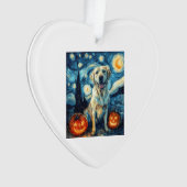 Gele Labrador (1) Ornament (voorkant)