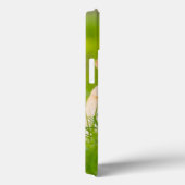 Gele labrador bespeelt zich op een stok Case-Mate iPhone case (Achterkant / Rechts)