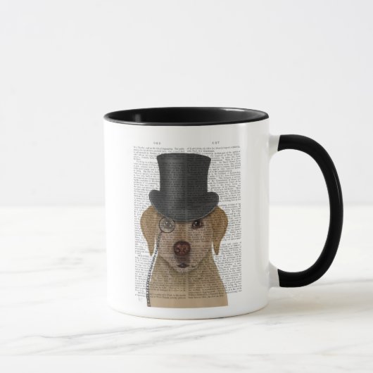 Gele labrador, Formele hond en Pet Mok (Rechts)