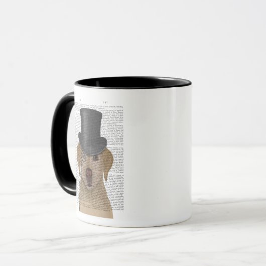 Gele labrador, Formele hond en Pet Mok (Voorkant links)