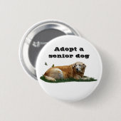 Gele labrador gemengde Breed Dog Pin Button (Voorkant /achterkant)