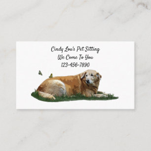 Gele labrador Gemengde Breed Dog Visitekaartjes