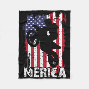 Gele Labrador Labs Patriottische Amerikaanse Vlag Fleece Deken