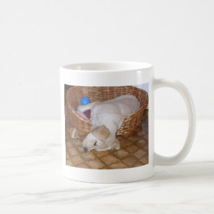 gele labrador pup koffiemok