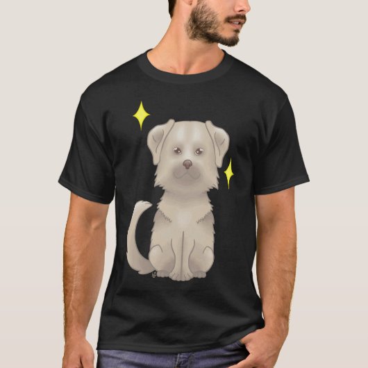 Gele Labrador Retriever 153 T-shirt (Voorkant)