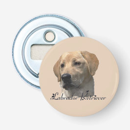 Gele Labrador Retriever Art Gifts Button Flesopener