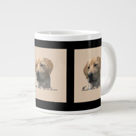 Gele Labrador Retriever Art Gifts Extra Grote Mok