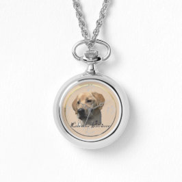 Gele Labrador Retriever Art Gifts Horloge