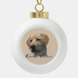 Gele Labrador Retriever Art Gifts Keramische Bal Ornament