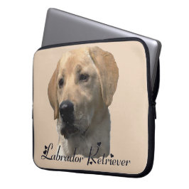 Gele Labrador Retriever Art Gifts Laptop Sleeve