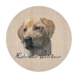 Gele Labrador Retriever Art Gifts Snijplank