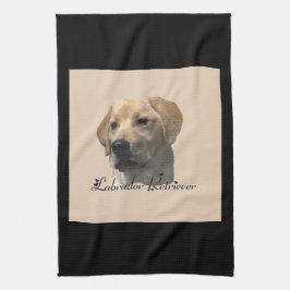 Gele Labrador Retriever Art Gifts Theedoek