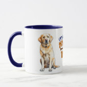 Gele Labrador Retriever Dog Je Maak Mijn Staart Wa Mok (Links)