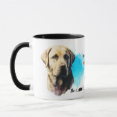 gele labrador retriever hond loyale vriend mok (Links)