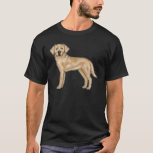 Gele Labrador Retriever Honden Cartoon Lab Hond T-shirt