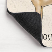 Gele Labrador Retriever Lab Hond en aangepaste naa Muismat (Hoek)