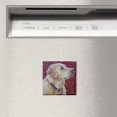 Gele Labrador Retriever Magnet Magneet (Insitu (Vaatwasser))