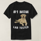 Gele Labrador Retriever Moeder Geel Lab getest T-shirt (Design voorkant)