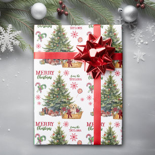 Gele Labrador Retriever Onder de Boom Cadeaupapier